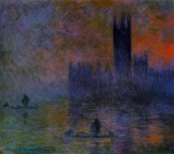 Claude Oscar Monet : Houses of Parliament, Fog Effect